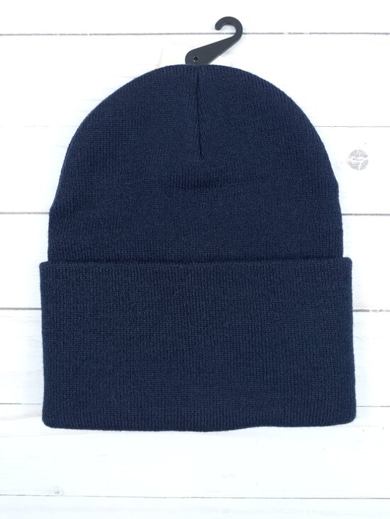 Carhartt Knit Cuffed Beanie Trades Women Build Nations Embroidered Navy 830A